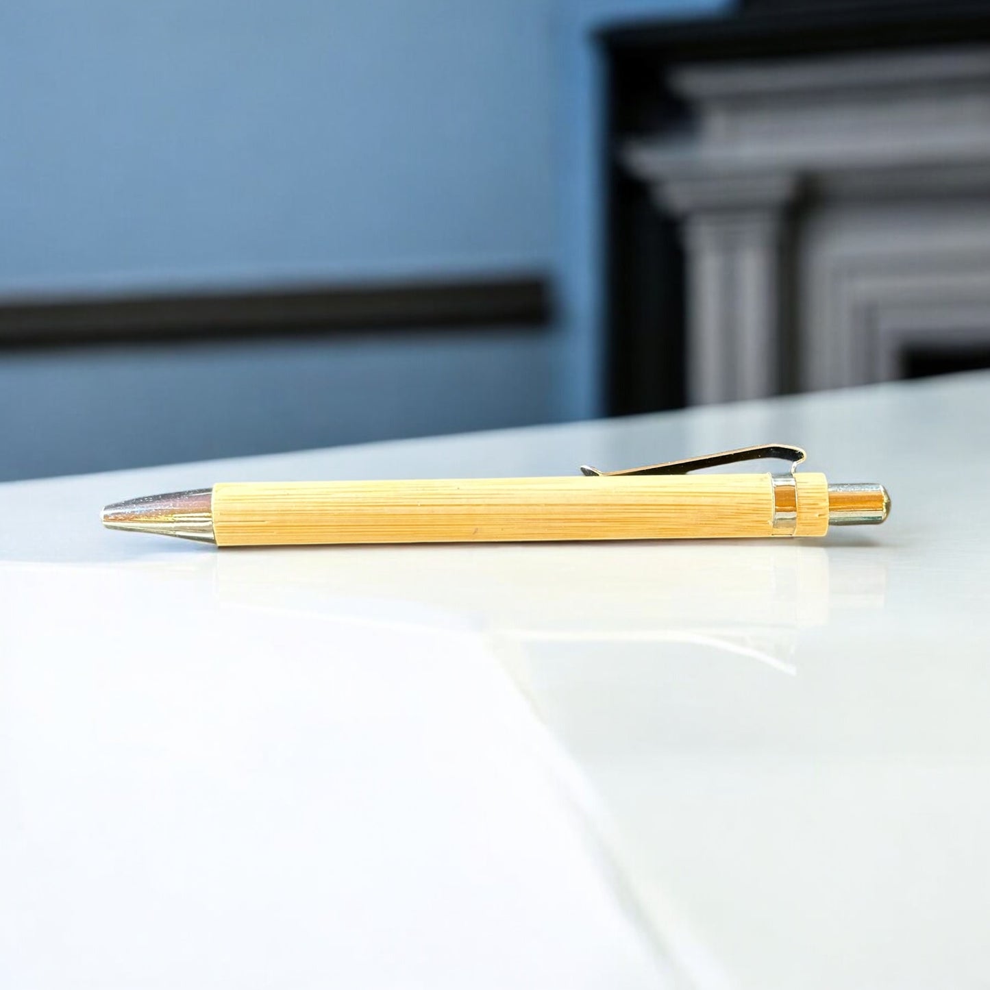 Crayon à bille en bambou – 100% personnalisable pour tous vos événements