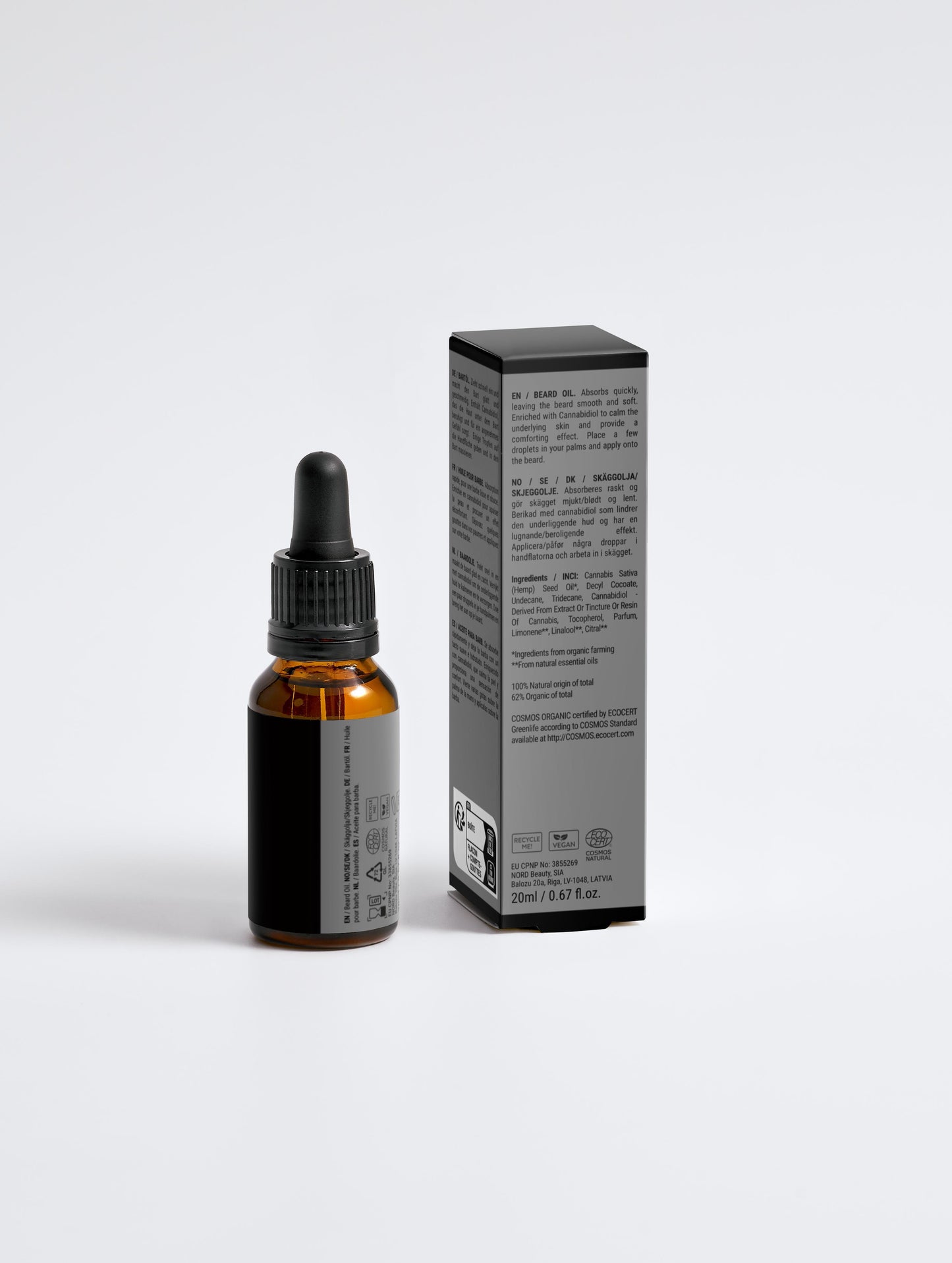 Huile à barbe adoucissante CBD - 20 ml - Collection Adonis
