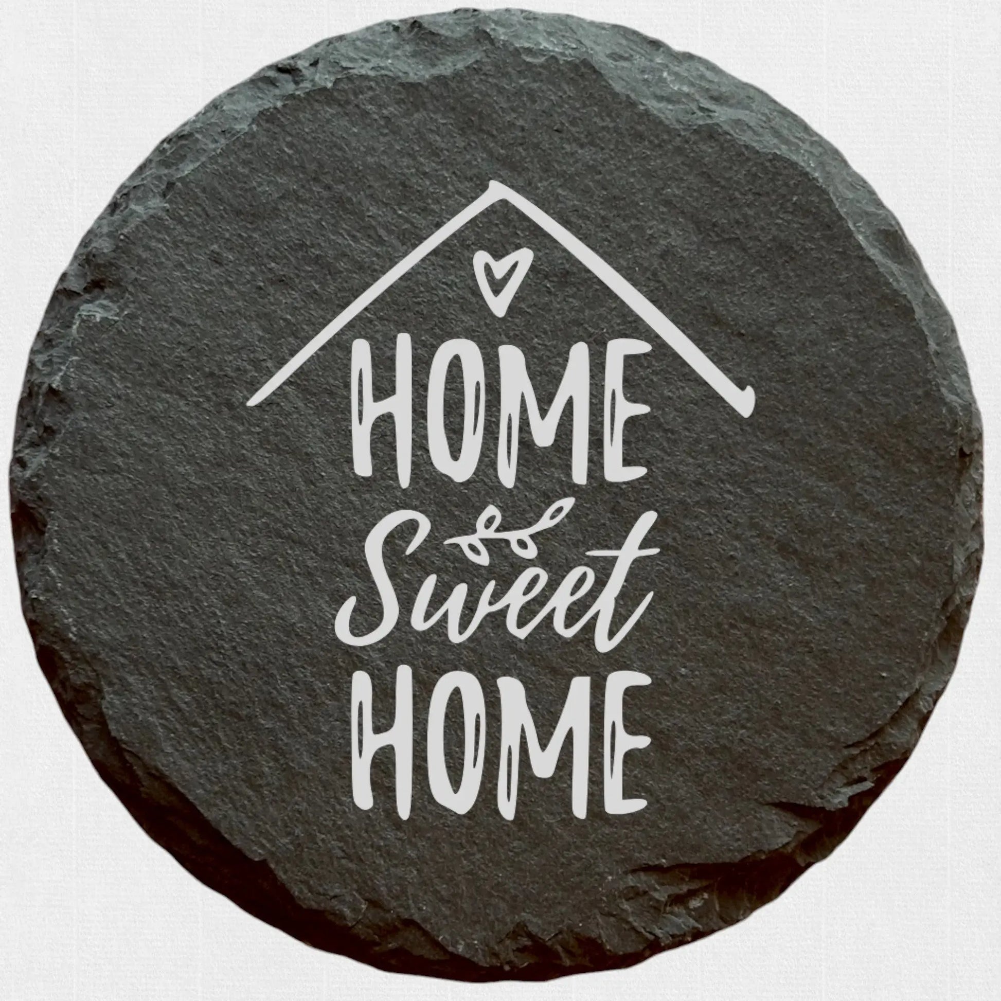 Home Sweet Home - Ardoise ronde personnalisée CocoBen's - Personnalisation