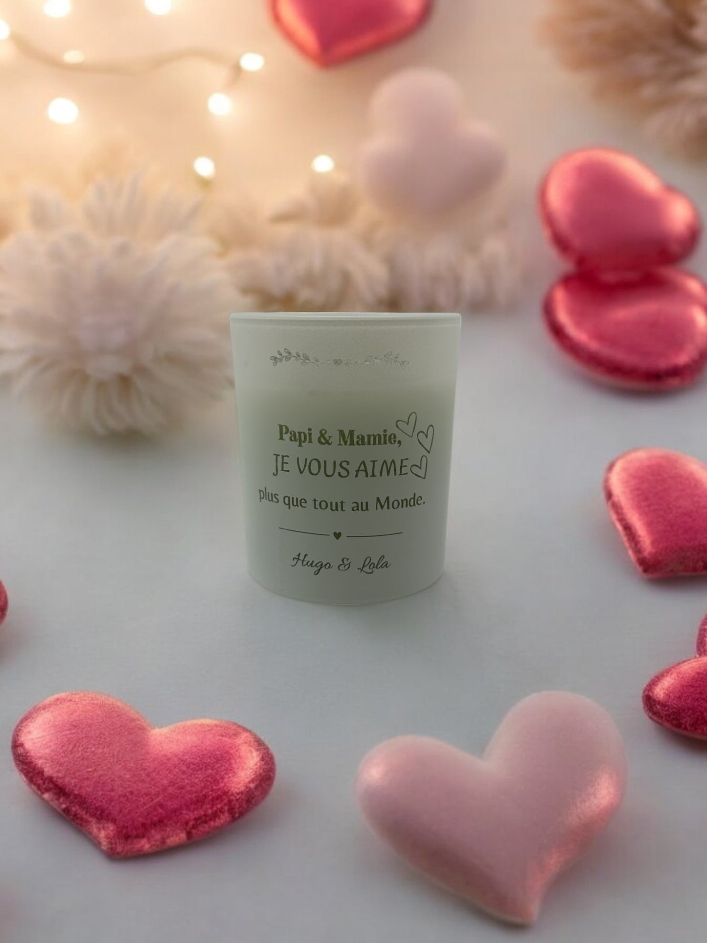 Bougie au parfum de Grasse - Personnalisation au Laser