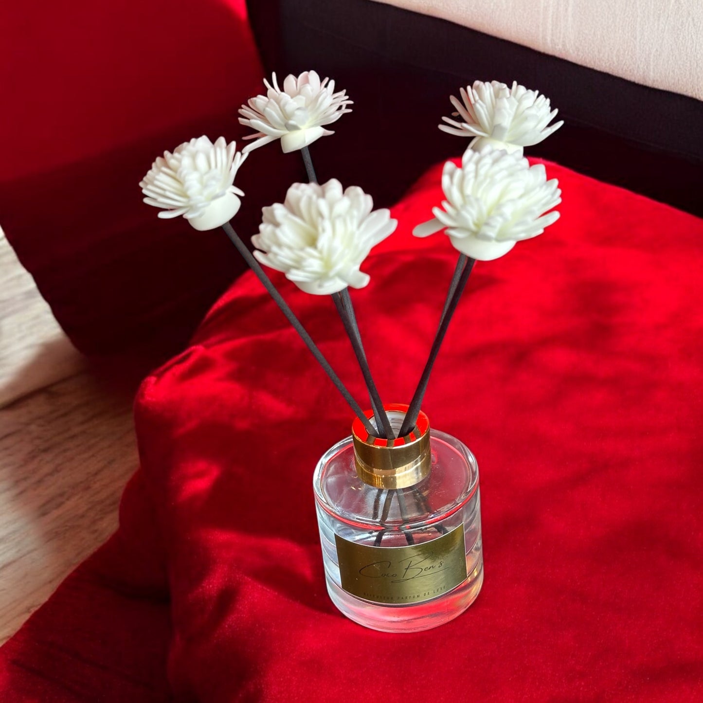 Tiges pour diffuseurs de parfums - 5 Fleurs blanches