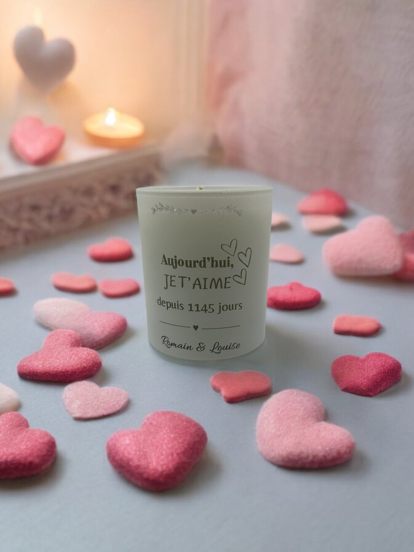 Bougie au parfum de Grasse - Personnalisation au Laser