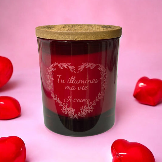 Bougie au parfum de Grasse - Cupidon - 300ml - Personnalisée