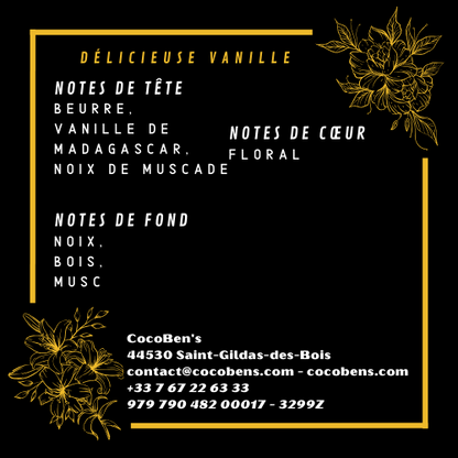 Diffuseur de parfum de Luxe - Délicieuse vanille - 100ml