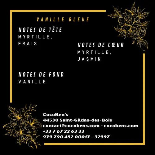 Bougie de Luxe - Vanille bleue - 300ml - CocoBen's
