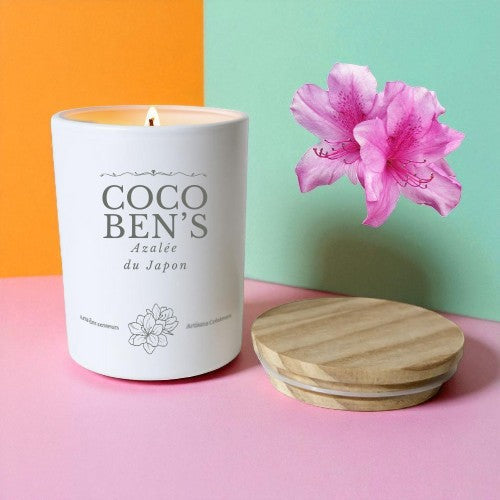 Bougie au parfum de Grasse - Azalée du Japon - 200ml CocoBen's - Maison