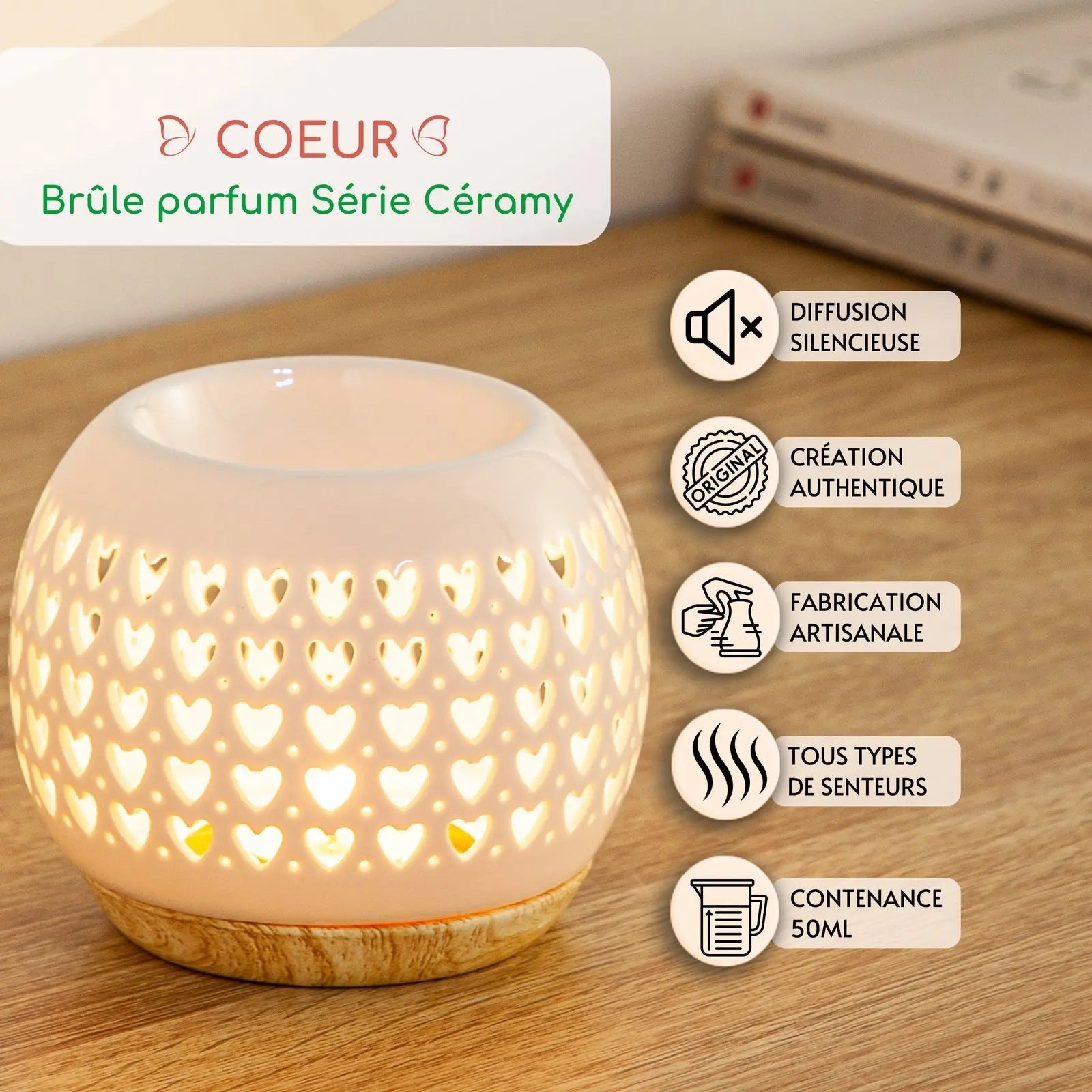 Brûle parfum - Coeur - CocoBen's