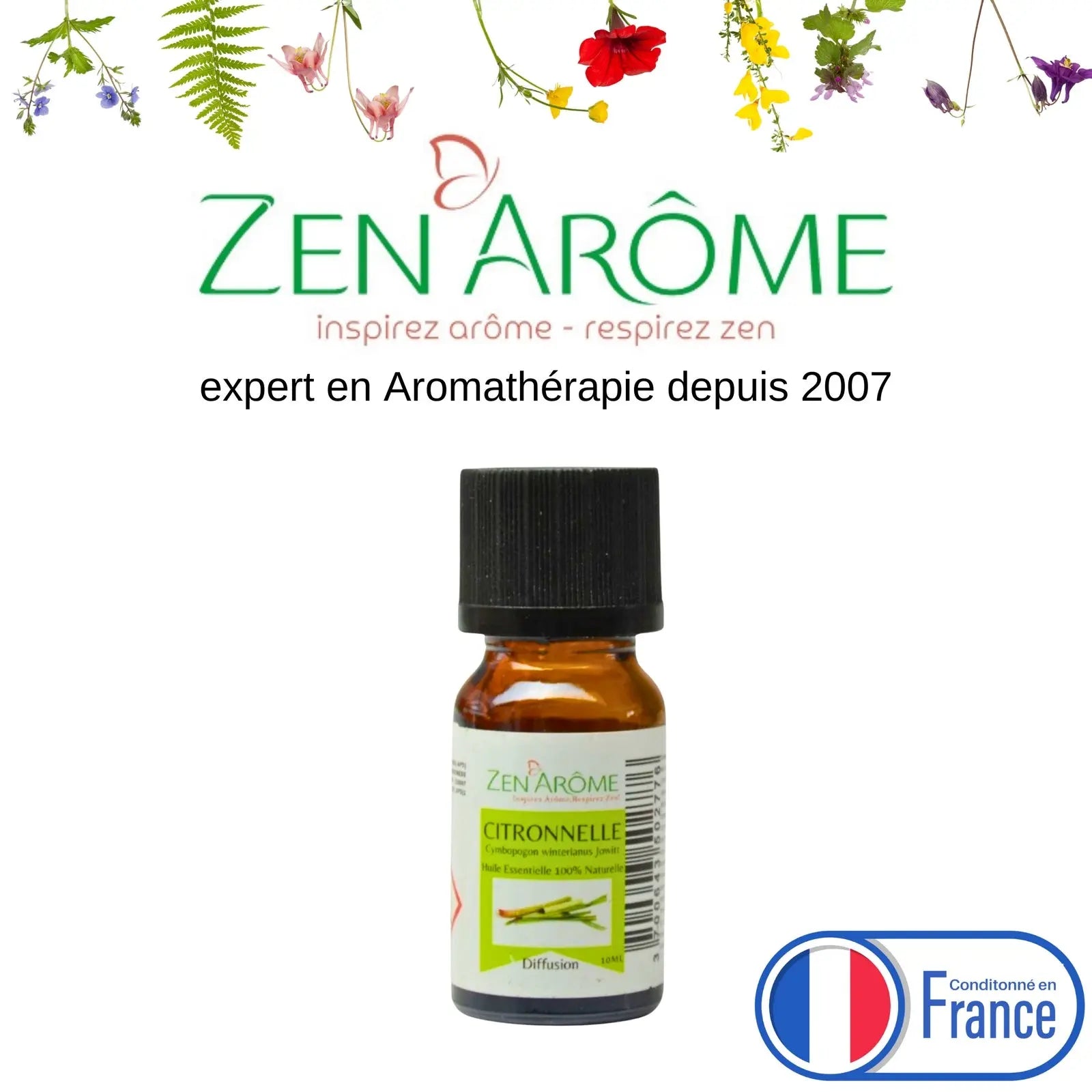 Huiles Essentielles - Citronnelle - 10 ml - CocoBen's